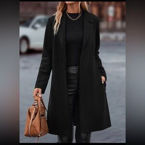 Women’s Black Suede Coat